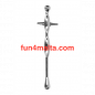 Preview: Metal Cross Penis Plug with ribs